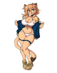 big_breasts breasts cleavage female furry goya_(lucyfercomic) huge_breasts lucyfercomic tagme thick_thighs wide_hips