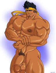 bara fallenmessiahx flexing male male_only muscle muscles solo