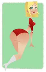 amy_(tdi) ass blonde_hair bubble_butt busty female female_focus female_only hourglass_figure pinup pinup_pose tagme total_drama_island trashnougat wide_hips