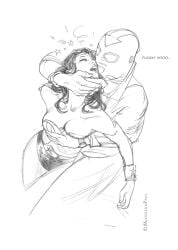 1boy1girl captured_heroine closed_eyes damsel_in_distress dc dc_comics defeated defeated_heroine diana_of_themyscira domination female female_focus femsub forced_submission grabbing_breasts groping groping_breast knocked_out monsieurpaul no_consent open_mouth passed_out rape sleeping unconscious wonder_woman wonder_woman_(series)