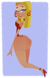 ass blaineley_(tdi) bubble_butt busty female female_focus female_only hourglass_figure pinup pinup_pose tagme total_drama_island trashnougat wide_hips