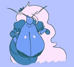 adventure_time aliasing angry baby_blue bent_forward big_hair blue_dress blue_theme bra_peek breasts cartoon_network cleavage crown curvy dress enormous_breasts eyebrows front_heavy_breasts front_view giant_breasts hanging_breasts huge_breasts huge_cleavage humongous_breasts hyper hyper_breasts ice_queen_(adventure_time) jaggy_lines juliet_sleeves long_breasts long_dress long_eyebrows long_sleeves low_hanging_breasts massive_breasts mature mature_female mouth_closed no_nose no_sclera nsfwoaf pendulous_breasts png puffy_sleeves queen shiny_breasts slit_eyes solid_colors top_heavy upper_body vintage_clothing white_hair