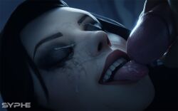 1boy 1boy1girl 1girls 3d big_penis bioshock bioshock_infinite black_hair booker_dewitt burial_at_sea closed_eyes cum cum_in_mouth cum_on_eye cum_on_face cum_on_tongue dark_room elizabeth_comstock elizabeth_comstock_(burial_at_sea) facial father_and_daughter female incest light-skinned_female light-skinned_male light_skin lipstick makeup makeup_running male mascara mascara_smear mascara_tears night open_mouth penis penis_lick red_lipstick smile smiling syphe tagme tongue tongue_out