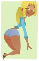 ass bridgette_(tdi) bubble_butt busty female female_focus female_only hourglass_figure pinup pinup_pose tagme total_drama_island trashnougat wide_hips