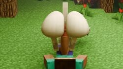 anal anal_sex animated big_ass big_butt big_penis feral human_on_feral minecraft pale_wolf_(minecraft) rumpshakersfm wolf wolf_(minecraft)