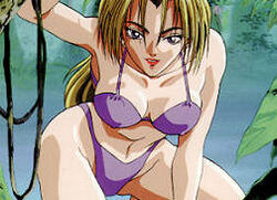 bikini blonde_hair breasts cleavage death_by_degrees jungle long_hair looking_down namco nina_williams purple_bikini red_lips tekken tekken_1 tekken_2 tekken_3 tekken_4 tekken_5_dark_resurrection tekken_blood_vengeance tekken_tag_tournament tekken_tag_tournament_2 tekken_the_motion_picture