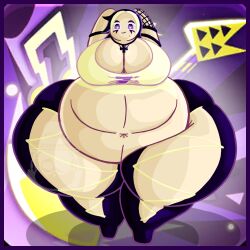 black_lemonade_cookie chubbyconnieart cookie_run cookie_run_kingdom fat female obese