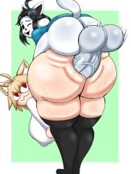 1futa 1girls 2d anal anal_sex ass back_view balls bent_over big_ass big_balls big_breasts big_butt big_penis big_testicles black_eyes black_hair blonde_hair bottomless breasts cat_ears cat_tail catgirl clothed clothing cock-tail crossover duo eastern_and_western_character erection fat_ass female full-package_futanari futa_on_female futa_with_female futanari huge_ass huge_breasts huge_cock humanoid humanoid_penis large_ass large_balls large_breasts large_penis large_testicles looking_back melty_blood mounting neco-arc partially_clothed penis red_eyes sex short_hair temmie_(undertale) testicles thick thick_ass thick_thighs thighhighs thighs tsukihime undertale undertale_(series) vinirznswf