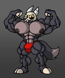 abs bare_arms bare_breasts bare_legs bare_shoulders bare_thighs barefoot biceps black_fur bulge character claws flexing flexing_arms flexing_bicep flexing_both_biceps flexing_muscles fur furry furry_only gin98 hooves horn horns huge_abs huge_pecs huge_thighs king king_clawthorne looking_at_viewer male massive_biceps massive_hips massive_muscles massive_thighs muscular musk musky nipples owl_house pecs red_underwear six_pack size_difference skull sweaty tail the_owl_house thighs toes underwear underwear_bulge underwear_only vein veiny veiny_muscles yellow_eyes