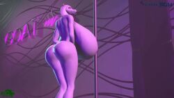 3d anthro ass big_ass breasts female female_focus goat hyper hyper_breasts jiggle nude nude_female pole rgtdwtbr solo source_filmmaker stripper_pole tagme toriel undertale undertale_(series) video