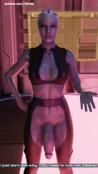 3d 3d_model asari_futanari blender cheating comic comic_page commander_shepard cuck cucked_by_futa cuckold cuckquean english english_text futa futa_on_male futanari huge_balls huge_cock john_shepard liara_t'soni mass_effect matriarch_benezia netorare ntr pegging pierced_penis piercings spitroast vikhlop