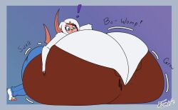 absol big_breasts breast_expansion breasts breasts_bigger_than_body breasts_bigger_than_torso eveieomelet huge_breasts hyper_breasts pokémon_(species) pokemon pokemon_(species) rilao_(pandarilao) thick_thighs wide_hips