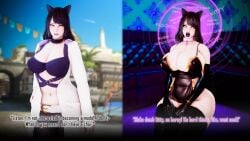 1girls 3d animal_ears arcrad before_and_after big_breasts bimbo bimbo_lips bimbofication black_hair blake_belladonna brainwashed brainwashing breasts busty cleavage collar curvaceous curvy curvy_body curvy_female curvy_figure dumb english english_text female huge_breasts large_breasts rwby slut slutty_outfit text thick_thighs thighhighs thighs voluptuous whore