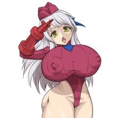 areola areolae big_areola big_areolae big_breasts big_nipples bimbo breasts cammy_white_(cosplay) cosplay fire_emblem fire_emblem:_radiant_dawn gigantic_areola gigantic_areolae gigantic_breasts gigantic_nipples highleg highleg_leotard hips huge_areola huge_areolae huge_breasts huge_nipples hyper_breasts large_areolae large_breasts large_nipples leotard looking_at_viewer massive_breasts micaiah_(fire_emblem) milf nipple_bulge nipples nipples_visible_through_clothing puffy_areola puffy_areolae puffy_nipples quarter_(quarter_r18) salute saluting street_fighter white_hair