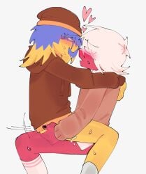 2boys arms_around_neck churranio countryhumans gay gay_sex men penetration poland_(countryhumans) riding sex socks ukraine_(countryhumans)