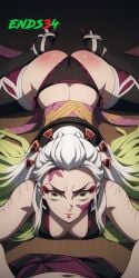 ai_generated daki_(kimetsu_no_yaiba) demon_slayer ends34 female female_only kimetsu_no_yaiba pointy_chin prostitution slut slutty_outfit