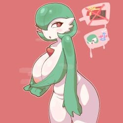 1girls 2024 big_breasts breasts female female_only gardevoir generation_3_pokemon humanoid inviting kuerno looking_at_viewer nintendo nipple_slip pokémon_(species) pokemon pokemon_(species) solo thick_thighs voluptuous