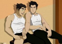 2boys avatar_legends balls balls_out big_penis bolin brothers clothed_masturbation clothing cum cum_covered cum_drip cum_on_clothes cum_on_hand cum_on_penis cum_on_shirt cumming_together cumshot ejaculation erect_penis erection hairless_balls handjob incest jacking_each_other_off jacking_off_another jacking_off_partner jacking_off_together jerking_each_other_off jerkingoff_another jerkingoff_together looking_pleasured magicandy mako male male_focus male_masturbation male_only male_orgasm male_pubic_hair masturbating_together masturbation multiple_males mutual_handjob mutual_masturbation nickelodeon one-handed_masturbation open_mouth orgasm penile_masturbation penis penis_out penis_through_leghole pubic_hair short_hair siblings simultaneous_ejaculation simultaneous_orgasms smooth_skin spread_legs tank_top the_legend_of_korra toned toned_male torn_shirt uncensored veiny_penis yaoi