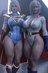 2girls 3d alien alien_girl alien_humanoid alien_look_like_human ass athletic athletic_female big_ass big_breasts blonde_hair blue_eyes breasts busty cga3d chest cleavage curvaceous curvy curvy_figure dc dc_comics digital_media_(artwork) erotichris female female_focus female_only fit fit_female hair hero heroine hips hourglass_figure huge_ass humanoid injustice_2 kara_danvers kara_zor-el kara_zor-l karen_starr kryptonian large_breasts legs light-skinned_female light_skin lips mature mature_female power_girl power_girl_(injustice) short_hair slim_waist solo supergirl supergirl_(injustice) superhero superhero_costume superheroine superman_(series) thick thick_hips thick_legs thick_thighs thighs top_heavy voluptuous voluptuous_female waist