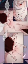 deep_penetration exposed_ass exposed_penis finger_fuck fingering fingering_partner kaedehara_kazuha platinum_blonde_hair red_eyes red_strand_of_hair scaramouche_(genshin_impact) wet_fingers whispering yaoi yeobosannsfw