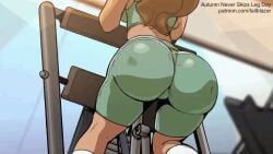 1girls 2024 2d 2d_(artwork) 2d_animation animated ass autumn_(tail-blazer) big_ass big_butt big_thighs bombshell_barista brown_hair brown_skin bubble_ass bubble_butt butt_crack curvy curvy_female curvy_figure dat_ass dumptruck_ass excercise fat_ass fat_butt female green_shorts gym gym_clothes gym_shorts huge_ass huge_butt huge_thighs large_ass large_butt long_hair shiny_ass shiny_butt shiny_skin solo solo_female tail-blazer thick_ass thick_butt thick_thighs thighs tight_clothes tight_clothing tight_shorts voluptuous voluptuous_female working_out