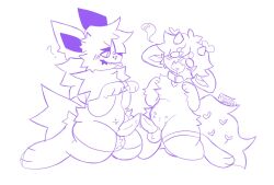 cassiebean cock dick frotting furry furry_only male original_characters penis