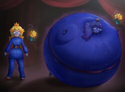 big_breasts blueberry_inflation bluerberryblue breasts inflation mario_(series) princess_peach princess_peach:_showtime! stella_(princess_peach:_showtime!) sunken_limbs thick_thighs wide_hips