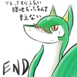 blush chigiri pokemon serperior snake translated