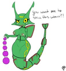 anal_beads breasts female pokemon pokã©mon rayquaza sex_toy zeeman