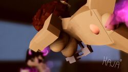 3d anal_sex animated brown_eyes brown_hair cum cum_in_pussy cum_inside cumflation glowing_cum glowing_penis hypnosis kaja_(kajacubed) kajacubed levitation magic mine-imator minecraft oral_sex ponytail prosthetic_arm sound tagme vaginal_sex video