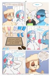 anthro blue_eyes blue_hair blush bodily_fluids brionne carol_(lysergide) closed_eyes clothing comic cross-popping_vein daughter_(lore) delibird ellipsis english_text eyewear father_(lore) father_and_child_(lore) father_and_daughter_(lore) female flaccid generation_2_pokemon generation_7_pokemon genitals glasses green_eyes group hair half-closed_eyes harvey_(lysergide) hi_res lysergide male mother_(lore) mother_and_child_(lore) mother_and_daughter_(lore) multicolored_body narrowed_eyes necktie nintendo parent_(lore) parent_and_child_(lore) parent_and_daughter_(lore) penis pokemon pokemon_(species) prilly_(lysergide) primarina question_mark smeargle speech_bubble suit sweat sweatdrop tan_body text two_tone_body