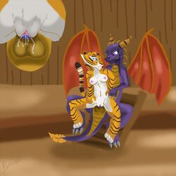 anthro balls beutelwolf crossover cum dragon eye_contact feline female fur furry kung_fu_panda looking_at_another male master_tigress nipples penetration penis sex spyro spyro_the_dragon straight the_legend_of_spyro tiger vaginal_penetration wings