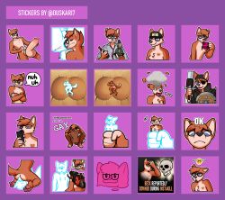 absurd_res anal duskari7 facesitting furry hi_res male nerd oral rimming sex sitting_on_another skinny slime sticker_pack toony