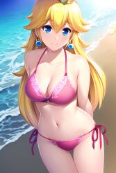 princess peach from mario (series) by dumi