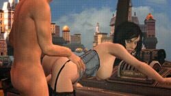 2014 3d animated anus arm_support ass bioshock bioshock_infinite black_hair blue_eyes bouncing_breasts breasts breasts_out clothed_female_nude_male clothing corset doggy_style elizabeth_comstock female female_focus fishnets from_behind garter_belt high_heels human indoors large_breasts leaning_forward looking_back male orgazmonite pale_skin penis sex short_hair source_filmmaker stockings table torso_grab vaginal vaginal_penetration