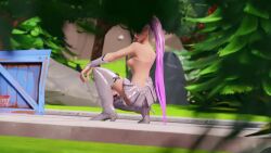 3d animated anus ariana_grande ariana_grande_(fortnite) ass ass_focus bracelet breasts breasts_jiggling dancing female fortnite jiggling_breasts liepraag mp4 multicolored_hair music public public_nudity pussy sidewalk skirt skirt_lift sound tagme thigh_boots upskirt video