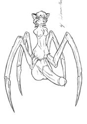 anthro arachnid belial breasts canine chimera demon-man futanari hair horror hybrid intersex penis transformation