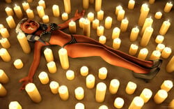 1girls 2012 3d ahsoka_tano bikini burning_candles candles clone_wars color female female_only high_heels jabba's_palace kondaspeter solo spiked_bikini star_wars tagme the_clone_wars:_season_four togruta voluptuous