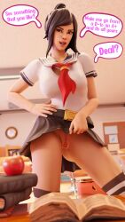 3d artist_request bribery bribery_with_sex comic exposed_pussy fortnite looking_at_viewer no_panties offering_sex pov pov_eye_contact pov_male presenting_pussy professor school school_uniform schoolgirl showing_pussy skirt skirt_lift skirt_up tagme talking talking_to_another talking_to_viewer text text_bubble thighhighs tsuki_(fortnite) wanting_sex