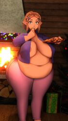 princess zelda from christmas by ceepert