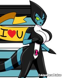 ben_10 ben_10_alien_force ben_10_omniverse ben_10_ultimate_alien big_breasts blue_body blue_skin chaquetrix female furry furry_female kineceleran xlr8