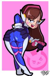 ass d.va duplicate female overwatch overwatch_2 papersketch