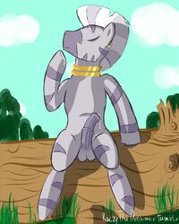 1boy cum equine friendship_is_magic kaczythedreamer male male_only my_little_pony penis rule_63 solo straight_hair zebra zecora_(mlp)