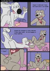 balls brian_griffin comic dildo doggy_style family_guy from_behind furry gay jasper_(family_guy) male new_brian no_humans penis rotten_robbie sex_toy threesome