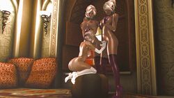 3d 3girls animated areola ass big_breasts big_penis bimbo blonde_hair bouncing_breasts breasts busty cleavage dark_skin dickgirl fellatio female futa_on_female futa_with_futa futanari gif hair handjob high_heel_boots high_heels humanoid intersex large_breasts large_penis monster_girl naked_footwear nipples nude oral partially_clothed penis pointy_ears poruporuporu sex standing thigh_boots thighhigh_boots uncensored voluptuous white_hair