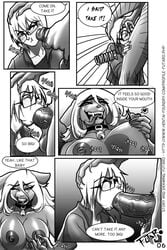 1boy 1futa anasheya anthro asphyxiation balls bell_collar black_and_white blowjob breasts choking choking_on_cock claws comic deepthroat dickgirl eyewear feline fellatio forced_deepthroat forced_oral fur furry futa_on_male futadom futanari futaro gag gagging glasses hair human human_on_anthro intersex male male_penetrated malesub monochrome nipples oral oral_sex penis testicles throat_barrier throat_bulge throat_penetration