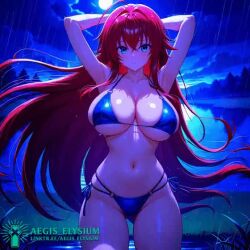 1girls 2025 aegis_elysium afternoon afternoon_sky ai-assisted ai_generated ai_video animated animated_image animated_mp4 animation arm_up armpit armpits arms_up artist_name ass bikini bikini_bottom bikini_top black_bikini blue_eyes blush blushing_at_viewer blushing_female breasts bush camp camping cleavage cloud clouds effect effects female female_focus female_only field field_background grass grass_field grassland hair_ornament headpiece hi_res high_quality high_res high_resolution high_school_dxd high_school_dxd_hero huge_breasts lake lakeside landscape large_ass large_breasts leaning_forward light light-skinned_female light_skin loop looping_animation montage moon mountain mountains night night_sky phut_hon rain raining rainy red_hair rias_gremory ribbon shiny shiny_skin smile smiling smiling_at_viewer solo solo_focus storm stormy_night sun tagme thick thick_ass thick_breasts thick_legs thick_thighs thighs tiara transition transition_effect tree trees vegetation video water watermark wet wet_body