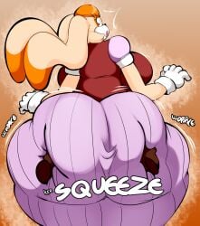 1girls anthro ass ass_bigger_than_head ass_focus big_ass denizen1414 disembodied_hands dumptruck_ass female female_focus female_only hips_wider_than_shoulders huge_ass huge_butt hyper_ass lagomorph large_ass milf rabbit sonic_(series) squeezing_ass vanilla_the_rabbit wide_hips