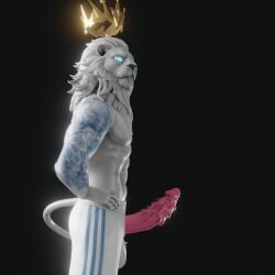 3d animal_genitalia animal_penis beard big_cock big_dick big_penis blender blue_eyes blue_tattoo cock crudo crudo3d dick football football_player football_uniform fortnite furry furry_male furry_only gay gay_male lion lion_boy lion_humanoid lion_tail lionel_messi lionel_messi_(fortnite) male penis pink_cock pink_dick pink_penis red_cock red_dick red_penis soccer soccer_player soccer_uniform solo solo_male white_body white_fur white_hair