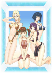 4girls anna_williams bikini cleavage death_by_degrees erect_nipples female human julia_chang ling_xiaoyu multiple_girls namco nina_williams swimsuit tekken tekken_1 tekken_2 tekken_3 tekken_4 tekken_5_dark_resurrection tekken_blood_vengeance tekken_tag_tournament tekken_tag_tournament_2 tekken_the_motion_picture